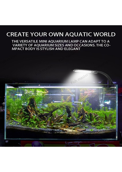 U-148B Siyah Stil Akvaryum Işıklı Bitkiler Yetiştirme Clip-On LED Akvaryum Lambası Mercan Resifi Balık ile Eu Fişi ile Balık Tankı Süs Işıklandırma (Yurt Dışından) indirimleri