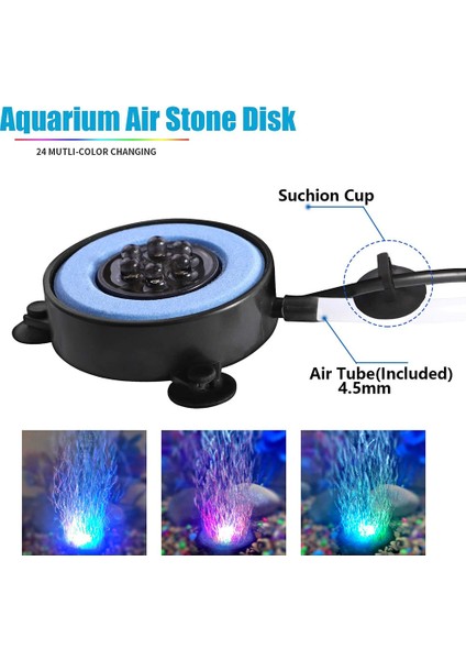 Au Tak Stili LED Akvaryum Lambası Hava Kabarcıklı Işık Renk Değiştiren Taş Akvaryum Işığı Coral Balık Tankı Için Oksijen Yapma Akvaryum Lambası (Yurt Dışından) modelleri