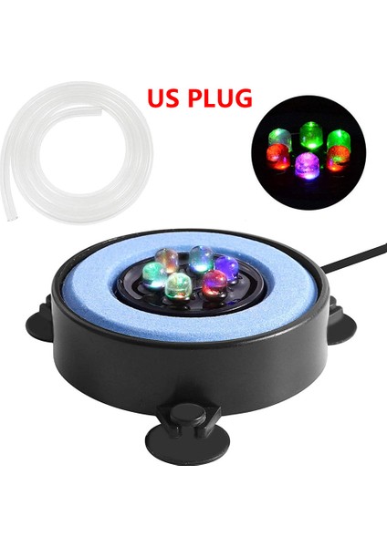 Mavi Stil LED Akvaryum Lambası Hava Kabarcıklı Işık Renk Değiştiren Taş Akvaryum Işığı Coral Balık Tankı Için Oksijen Yapma Akvaryum Lambası (Yurt Dışından)