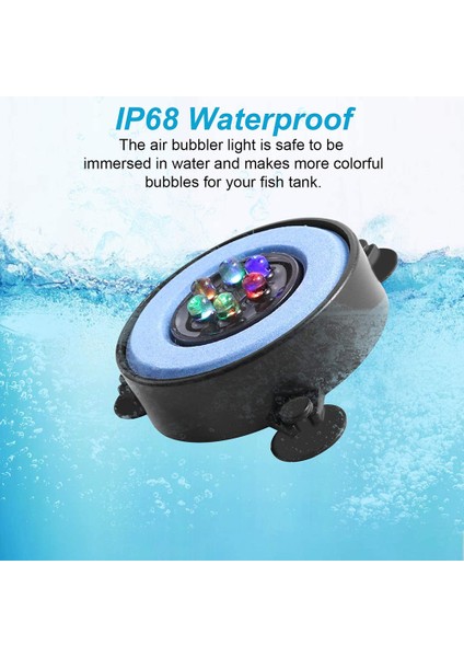 Mavi Stil LED Akvaryum Lambası Hava Kabarcıklı Işık Renk Değiştiren Taş Akvaryum Işığı Coral Balık Tankı Için Oksijen Yapma Akvaryum Lambası (Yurt Dışından) fırsatları