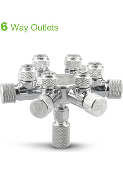 Çift Kafa Stili 6 Yollu Çıkışlı Co2 Regülatörü Için Akvaryum Tankı Co2 Vana Bölücü Regülatör Distribütör Iğne Ince Ayar Valfi (Yurt Dışından) fiyatları