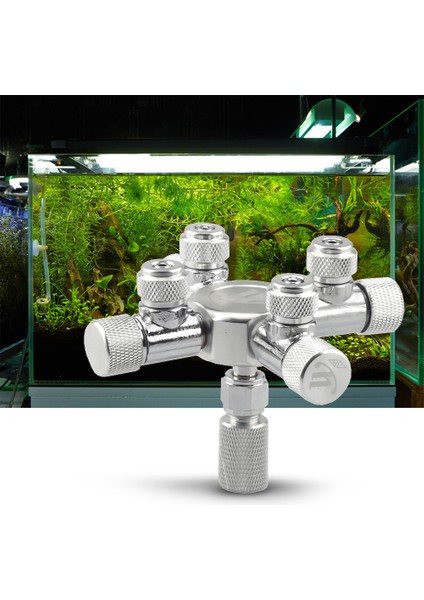 Çift Kafa Stili 6 Yollu Çıkışlı Co2 Regülatörü Için Akvaryum Tankı Co2 Vana Bölücü Regülatör Distribütör Iğne Ince Ayar Valfi (Yurt Dışından) fırsatları