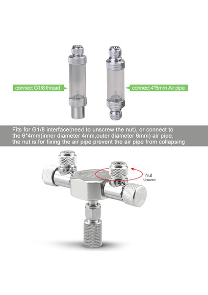 Çift Kafa Stili 6 Yollu Çıkışlı Co2 Regülatörü Için Akvaryum Tankı Co2 Vana Bölücü Regülatör Distribütör Iğne Ince Ayar Valfi (Yurt Dışından) indirimleri