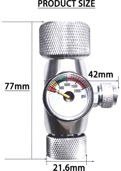 CGA320 Stili Akvaryum Co2 Regülatörü, Akvaryum Alüminyum Alaşım Basit Tek Basınç Göstergeli Regülatör, Sucul Bitki Co2 Ekipman Aksesuarları (Yurt Dışından) fırsatları