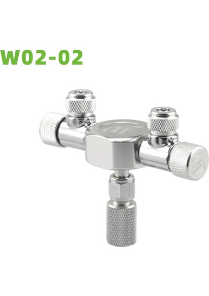 W02-02 Stili Wyın Paslanmaz Çelik Akvaryum Multi Yollu Co2 Distribütörü Bölücü Iğne Valf, Kontrol Valfi Balon Sayacı Için Solenoid Regülatör (Yurt Dışından)