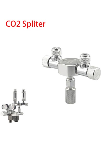 W02-02 Stili Wyın Paslanmaz Çelik Akvaryum Multi Yollu Co2 Distribütörü Bölücü Iğne Valf, Kontrol Valfi Balon Sayacı Için Solenoid Regülatör (Yurt Dışından) fiyatları