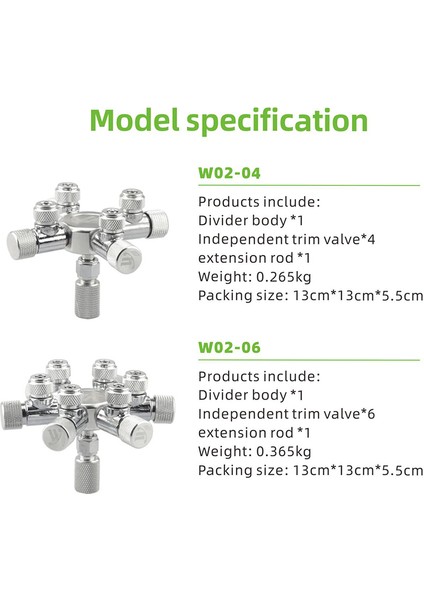 W02-02 Stili Wyın Paslanmaz Çelik Akvaryum Multi Yollu Co2 Distribütörü Bölücü Iğne Valf, Kontrol Valfi Balon Sayacı Için Solenoid Regülatör (Yurt Dışından) fırsatları