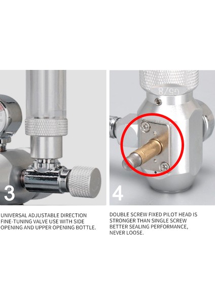 R101 Stili CGA320 Ab Domuzu Wyın Akvaryum Co2 Regülatörü, Balon Sayacı Ince Ayar Valfi ile 360° Dönebilen Co2 Elektromanyetik Basınç Azaltma Ekipmanı (Yurt Dışından) fırsatları