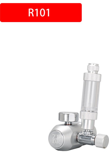 R101 Stili CGA320 Abd Domuzu Zrdr Dıy Akvaryum Co2 Regülatörü, 360° Ince Ayar Valf Balon Sayacı Solenoid Valf Kiti, Karbon Dioksit Basınç Düşürme Valfi (Yurt Dışından)