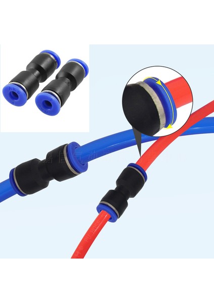 Gri Stil 2 Adet 2 Adet Akvaryum Yolu Co2 Tüpü Bağlayıcı 4*6mm Hava Tüpü Boru Birleşimi Co2 Kendin Yap Sistemi Yüksek Basınçlı Hızlı Bağlantı Valfi (Yurt Dışından)