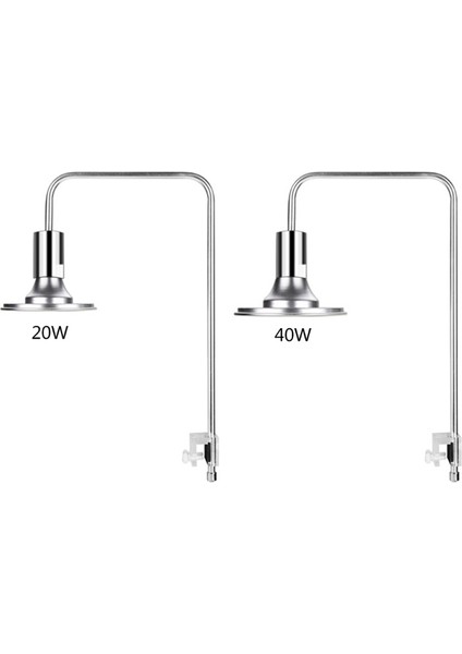20W Beyaz Stil 220V Balık Tankı Akvaryum LED Işık Suda Çim Bitkisi Büyüme Lambası Kaplumbağa Sürüngen Aydınlatma Klipsli Beyaz LED Renk (Yurt Dışından)