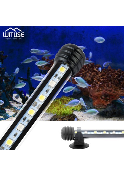 38CM Ab Tarzı Mavi Beyaz cm Daldırma Aydınlatma Lambası LED Akvaryum Işıkları Balık Tankı Işıkları Şişe Işık Balık Tankı Su Geçirmez Lamba (Yurt Dışından) fiyatları