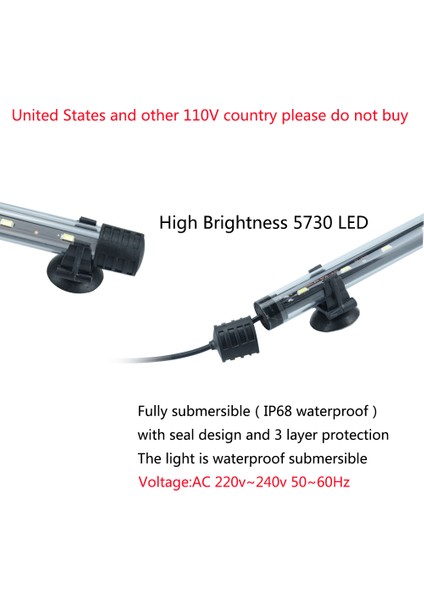 18 cm Rgb Stili Akvaryum Işık LED Su Geçirmez Balık Tankı Işık Sualtı Balık Lambası Akvaryumlar Dekor Aydınlatma Bitki Lambası (Yurt Dışından) modelleri