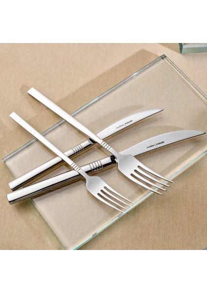 Elegance Nil Platin 12 Kişilik 84 Parça Çatal Kaşık Bıçak Takımı