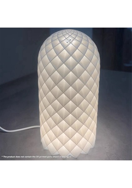 Kendin Yap LED Gece Lambası Seti Gece Lambaları Için 3D Parça Yok Üç Renk (Yurt Dışından)