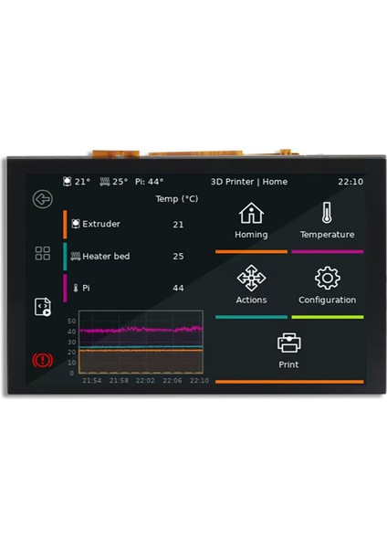 Raspberry Pi Kartı Için LCD Dokunmatik Ekran Dsı Ekran 3D Yazıcı Parçaları (Yurt Dışından)
