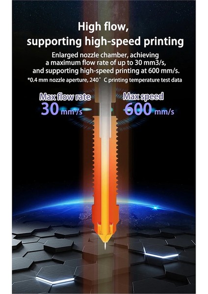 K1C 3D Yazıcı Aksesuarları, Bakır Alaşımı ve Sertleştirilmiş Çelik Nozul (Yurt Dışından) modelleri