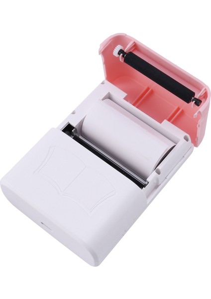 Termal Yazıcı, 300DPS Taşınabilir Bluetooth Cep Yazıcısı, Pembe (Yurt Dışından)