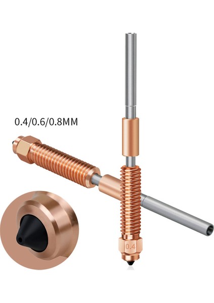 K1 Max K1C Ender-3 V3 3D Yazıcı Hotend 0.6mm Için Geliştirilmiş Nozul (Yurt Dışından)