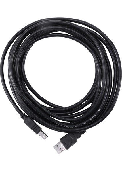 USB 2.0 Kablosu, A Erkek - B Erkek Kablo, Yüksek Hızlı (5m) (Yurt Dışından)