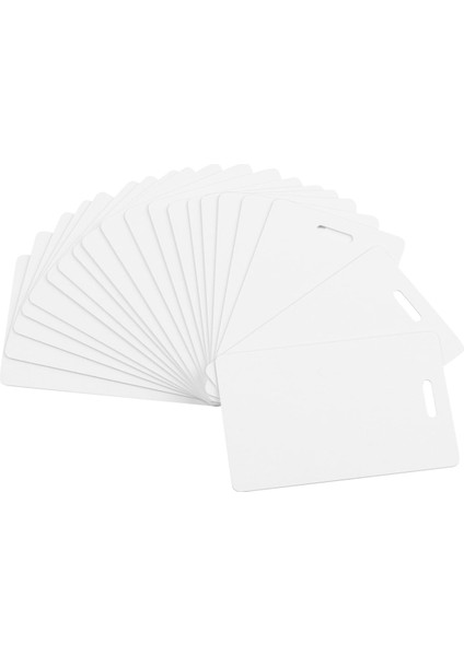 Kısa Kenarında Slot Delgisi Olan 50 Paket Premium Boş Pvc Kart (Yurt Dışından)