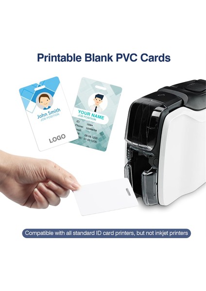 Kısa Kenarında Slot Delgisi Olan 50 Paket Premium Boş Pvc Kart (Yurt Dışından) indirimleri