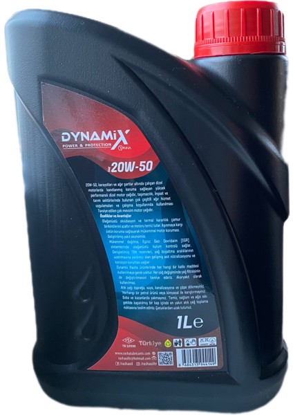 Dynamıx 20/50 Motor Yağı 1l