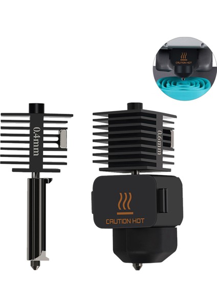Bambu Lab A1/a1 Mini Hızlı Hızlı Sıcak Uç 0.6mm Nozul Için Sıcak Uç Kiti (Yurt Dışından)