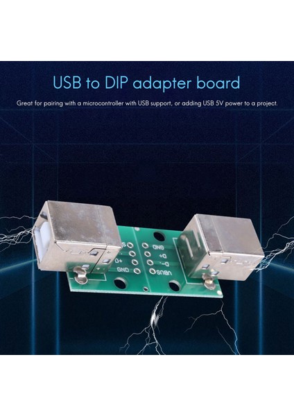 2 x USB Tip B Breakout Kartı 2.54MM Pitch Adaptör Konnektörü (Yurt Dışından)
