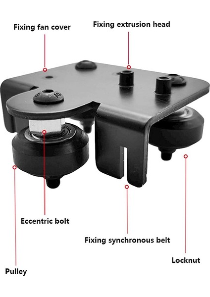 Creality Ender-3 3D Yazıcı Için Fan Kapaklı Metal Taşıyıcı Plaka (Yurt Dışından)