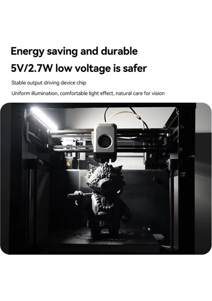 Bambu Lab 3D Yazıcı Için Manyetik LED Işıklı Lamba P1P P1S (Yurt Dışından)