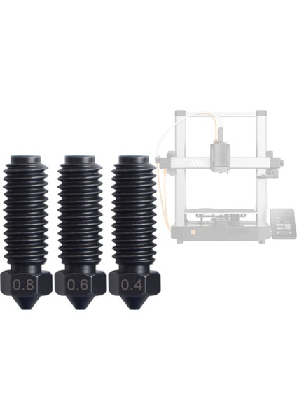 Anycubic Kobra 3 Sertleştirilmiş Çelik Nozul Için (Yurt Dışından) fiyatları
