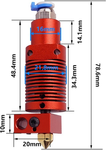 Ender-3 S1 Pro Için 3D Yazıcı Hotend Kiti (Yurt Dışından)