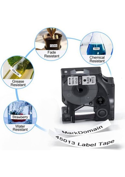 Dymo Label Manager 160 210 450 280 Için Siyah Beyaz Etiket Şeritleri (Yurt Dışından) fiyatları
