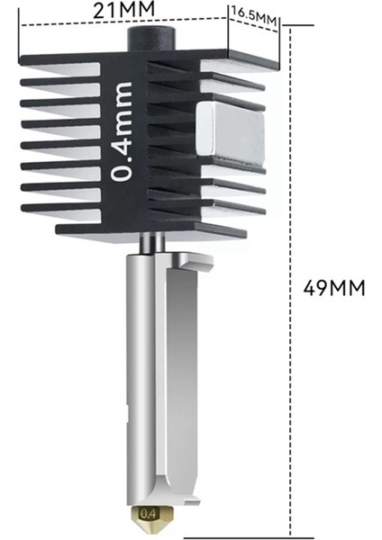 Bambu Lab A1/a1 Mini Hotend Kiti 0.8mm Için (Yurt Dışından)