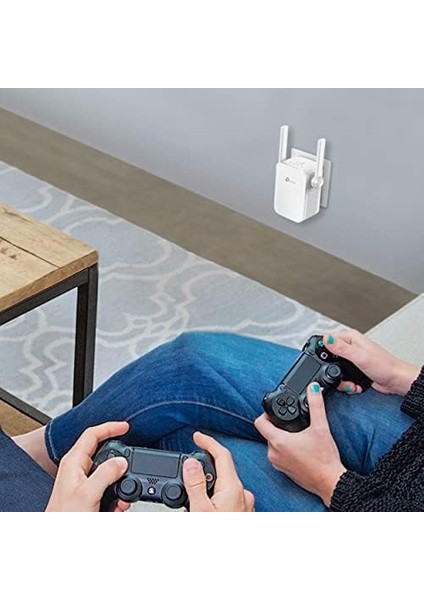 Menzil Genişletici Wi-Fi 5 ile Çalışır, Wi-Fi Yönlendiriciler Modu, Tüm Access Point Wi-Fi Güçlendirici/hotspot, Bağlantı Noktalı 1 Ethernet Anten ve 2 Harici AC750 Mbps, RE205, Yeni