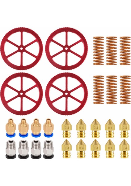Cr-10, Cr 10S 10S Pro Için 28 Adet Alüminyum El Bükme Tesviye Somunu Seti (Yurt Dışından)