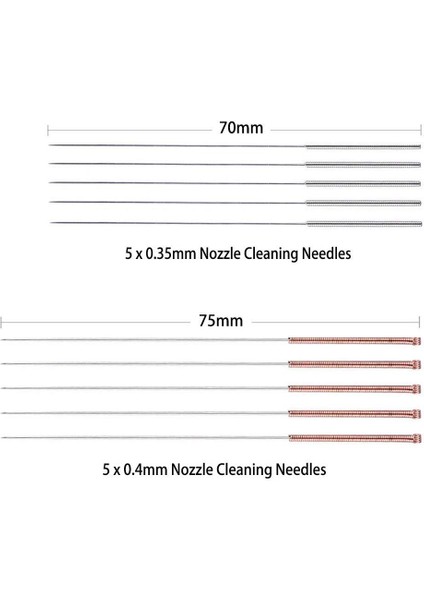 13 Adet 3D Yazıcı Nozul Temizleme Aleti Seti 0.4mm 0.35MM Sökme Aleti (Yurt Dışından)
