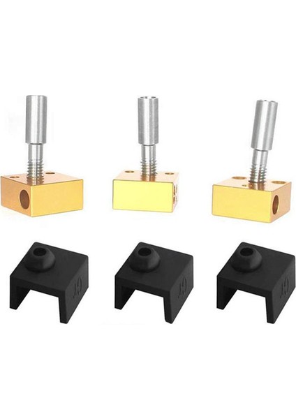 Creality Ender 3 Yazıcılar Için 3 Set Isıtıcı Blok Boğaz Silikon Kılıf (Yurt Dışından)