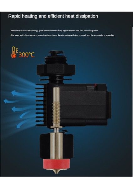 Revo Hotend Ekstruder Için Hepsi Bir Arada Pirinç Titanyum Nozul 0.25MM (Yurt Dışından)