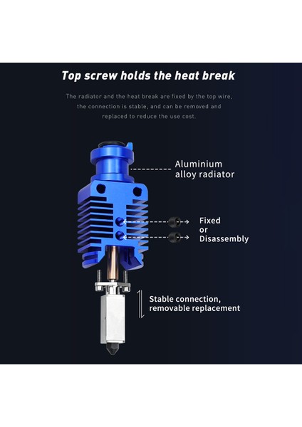 3D Yükseltme Tz E3 2.0 Hotend Ekstruder Kiti 24V 48W (Yurt Dışından)