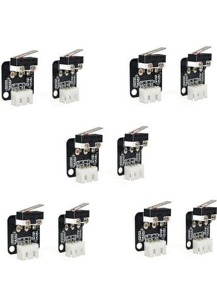 10 Adet 3D Yazıcı Parçası Son Durdurma Limit Anahtarı 3 Pin (Yurt Dışından)