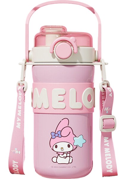 Ka Sanrio Kuromi Çocukların Çift Içki Kupası Strap ile Insulatlı (Yurt Dışından)