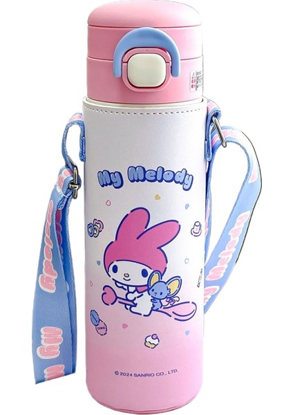 Ka Sanrio Kuromi Çocukların Çift Içki Kupası Strap ile Insulatlı (Yurt Dışından)