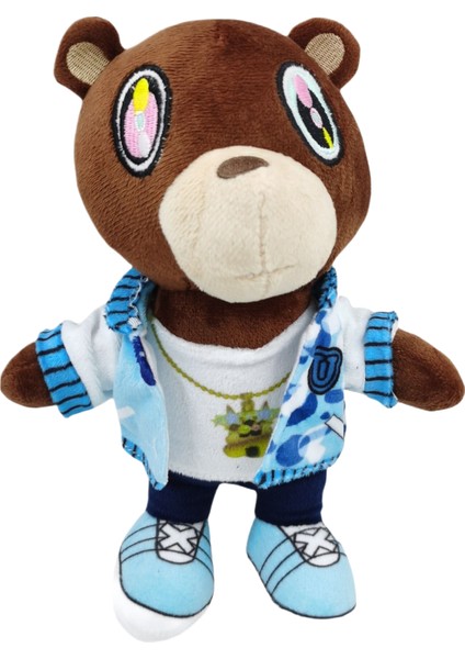 Mavi Ceket Teddy Bear Çocuk Peluş Oyuncak 20CM (Yurt Dışından)