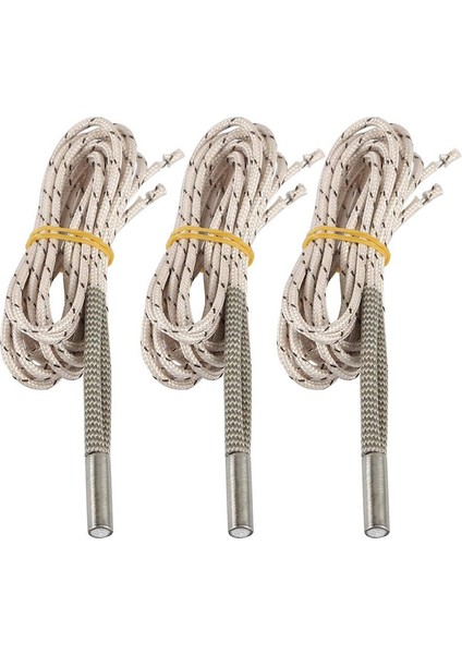 3 Adet 24V 50W Yükseltilmiş Seramik Kartuş Isıtıcı Tel 1m 3D Yazıcı (Yurt Dışından)