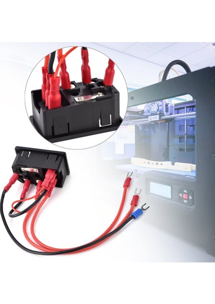 3D Yazıcı Aksesuarları Güç Anahtarı Soket Modülü 220V/110V 10A (Yurt Dışından)