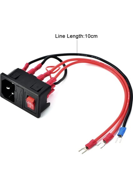 3D Yazıcı Aksesuarları Güç Anahtarı Soket Modülü 220V/110V 10A (Yurt Dışından)