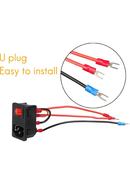 3D Yazıcı Aksesuarları Güç Anahtarı Soket Modülü 220V/110V 10A (Yurt Dışından)