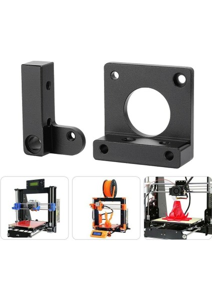 3D Yazıcı Parçaları Mk8 Ekstruder Alüminyum Blok Sağ El Kısa Siyah (Yurt Dışından) modelleri